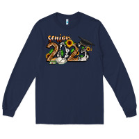 Navy senior 2023 Long Sleeve Tee - CowhideDigitalArt