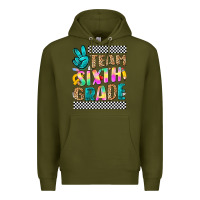 Army Green team sixth grade Premium Hoodie - NancyCooperArtShop