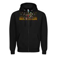 Black merry christmas cross Zipper Hoodie - JahusDesignShop