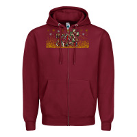 Burgundy merry christmas cross Zipper Hoodie - JahusDesignShop