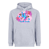 Heather Grey back to school flowers fourth grade 3200x2400 Heavyweight Hoodie - AdoDesignShop