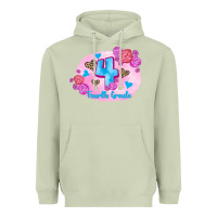Matcha back to school flowers fourth grade 3200x2400 Heavyweight Hoodie - AdoDesignShop