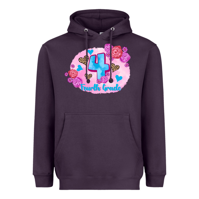 Back To School Flowers Fourth Grade 3200x2400 Heavyweight Hoodie by AdoDesignShop | Teevron
