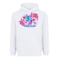 White back to school flowers fourth grade 3200x2400 Heavyweight Hoodie - AdoDesignShop