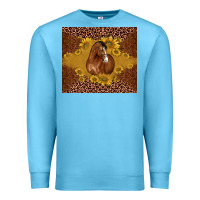 Ocean Blue horse Premium Sweatshirt - BarkalooDesign