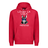 Cardinal Livin' la vida Frenchie Premium Hoodie - Bettercallsaul