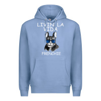 Colony Blue Livin' la vida Frenchie Premium Hoodie - Bettercallsaul