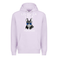 Lilac Livin' la vida Frenchie Premium Hoodie - Bettercallsaul
