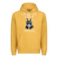 Mustard Livin' la vida Frenchie Premium Hoodie - Bettercallsaul