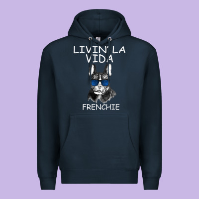 Livin' La Vida Frenchie Premium Hoodie Designed By Bettercallsaul