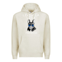 Oatmeal Heather Livin' la vida Frenchie Premium Hoodie - Bettercallsaul