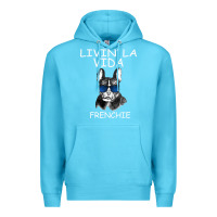 Ocean Blue Livin' la vida Frenchie Premium Hoodie - Bettercallsaul