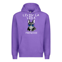 Purple Livin' la vida Frenchie Premium Hoodie - Bettercallsaul
