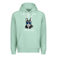 Seafoam Livin' la vida Frenchie Premium Hoodie - Bettercallsaul