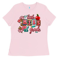 Bubblegum Pink little miss 3rd grade Ladies Tee - AdoDesignShop