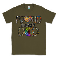 Army Green proud autism dad Classic Tee - SublimationCraftShop