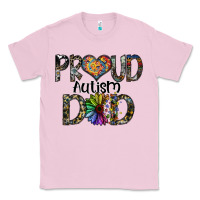 Bubblegum Pink proud autism dad Classic Tee - SublimationCraftShop