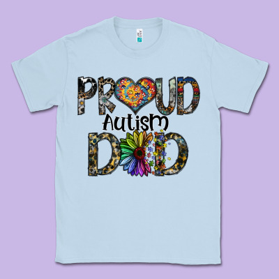 Proud Autism Dad Classic Tee Designed By Sublimationcraftshop