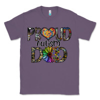 Lavender proud autism dad Classic Tee - SublimationCraftShop