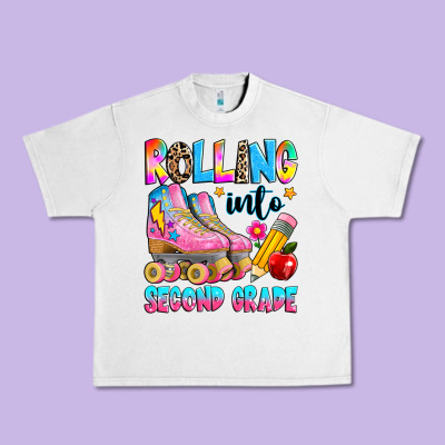 Rolling Into Second Grade Urban Heavy Tee Designed By Texasbilliewilder