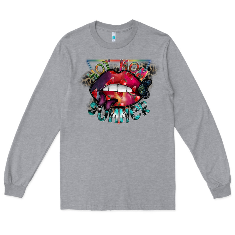 Hot Mom Summer Long Sleeve Tee by SublimationCraftShop | Teevron