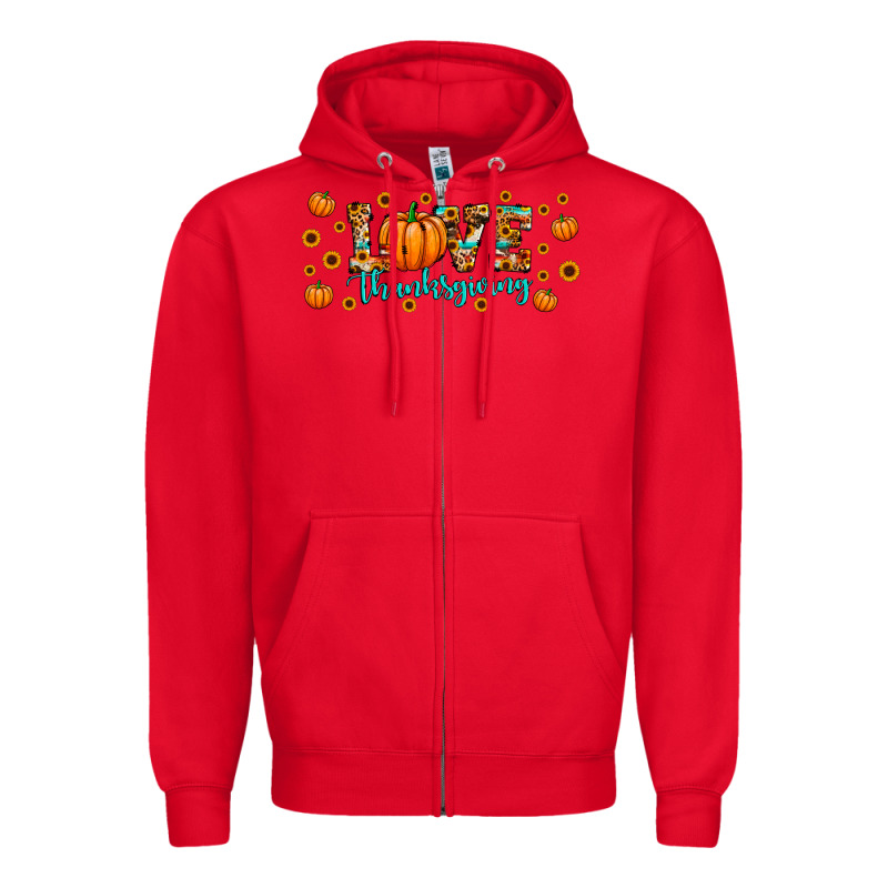 Love Thanksgiving Zipper Hoodie by JahusDesignShop | Teevron