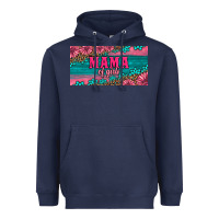 Navy pink roses mama of girls license plate Heavyweight Hoodie - Artiststas