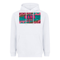 White pink roses mama of girls license plate Heavyweight Hoodie - Artiststas