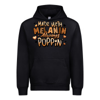 Black made with melanin always poppin' Urban Hoodie - LillyAllenDesigns