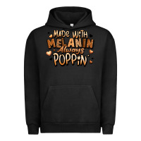 Pigment Black made with melanin always poppin' Urban Hoodie - LillyAllenDesigns