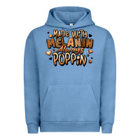 Pigment Pebble Blue made with melanin always poppin' Urban Hoodie - LillyAllenDesigns