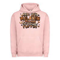 Pigment Salmon made with melanin always poppin' Urban Hoodie - LillyAllenDesigns