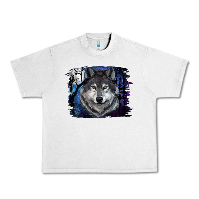 Wolf And Full Moon Urban Heavy Tee by RanaPortraitStore | Teevron