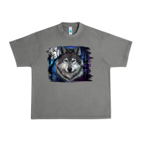 Tornado wolf and full moon Urban Heavy Tee - RanaPortraitStore