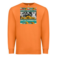 Carrot sunflower cowhide serape coaster Premium Sweatshirt - BarkalooDesign