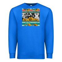 True Royal sunflower cowhide serape coaster Premium Sweatshirt - BarkalooDesign