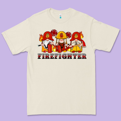 Firefighter Gnomes Premium Tee Designed By Artiststas