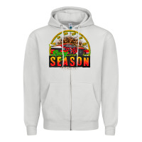 Dove Grey racing season Zipper Hoodie - AdoDesignShop