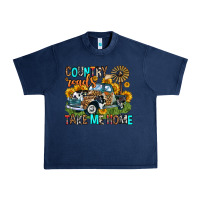 Navy country roads take me home Urban Heavy Tee - Zillion Design Studio