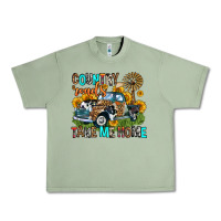 Oil Green country roads take me home Urban Heavy Tee - Zillion Design Studio