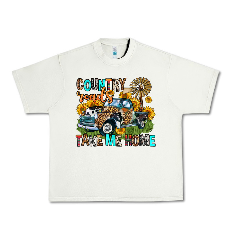 Country Roads Take Me Home Urban Heavy Tee by Zillion Design Studio | Teevron