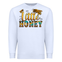 White Western Little Honey Bee Premium Sweatshirt - LillyAllenDesigns