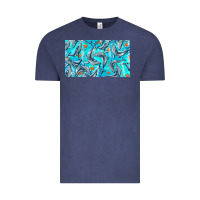 Vintage Denim humpback whale cup Vintage Tee - BarkalooDesign