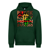 Forest Green black history month Urban Hoodie - LillyAllenDesigns