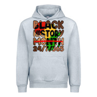 Heather Grey black history month Urban Hoodie - LillyAllenDesigns