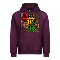 Mauve Wine black history month Urban Hoodie - LillyAllenDesigns