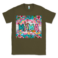Army Green Easter Mama Leopard tumbler Easter Day Classic Tee - Neo Western