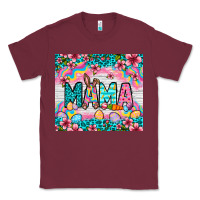 Burgundy Easter Mama Leopard tumbler Easter Day Classic Tee - Neo Western
