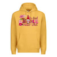 Mustard be kind gnome matter what Premium Hoodie - NancyCooperArtShop