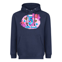 Navy back to school flowers fifth grade 3200x2400 Heavyweight Hoodie - AdoDesignShop
